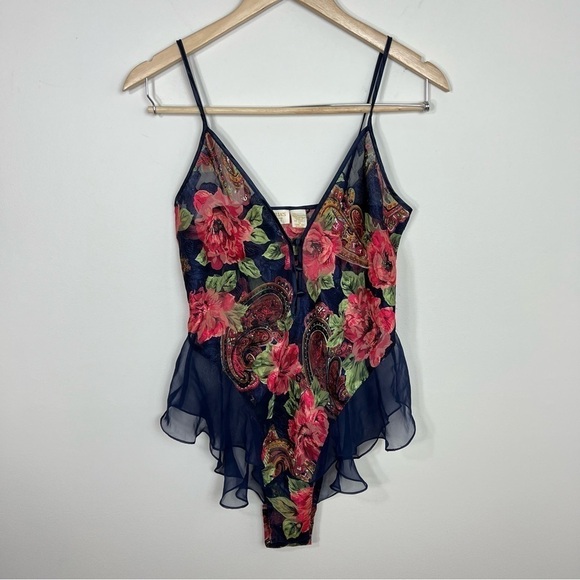 Vintage Gold Label Victoria’s Secret Lingerie One Piece Bodysuit Teddy - Picture 2 of 15